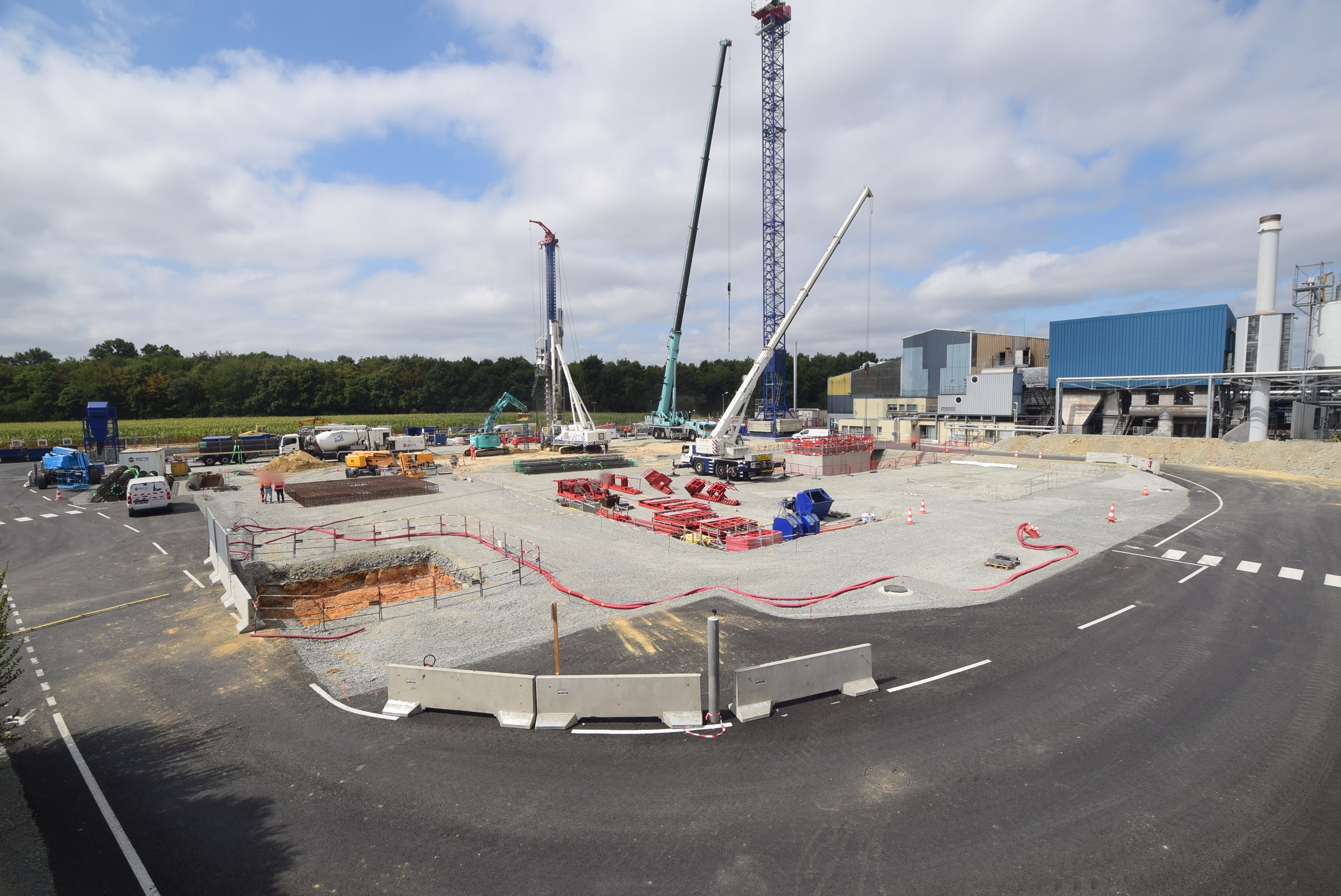 Ouverture officielle du chantier de l'UV2R : les fondations sortent de terre